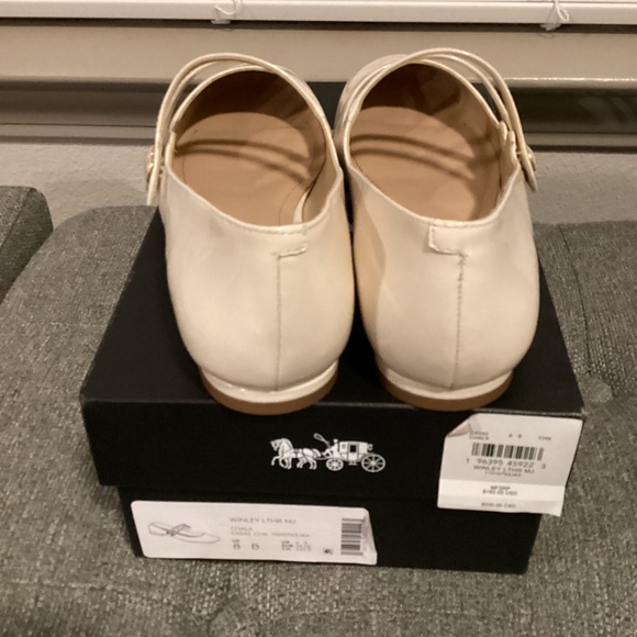 COACH Women's Winley Double Buckle Mary Jane Ballet Flats, size 8 - Picture 8 of 11